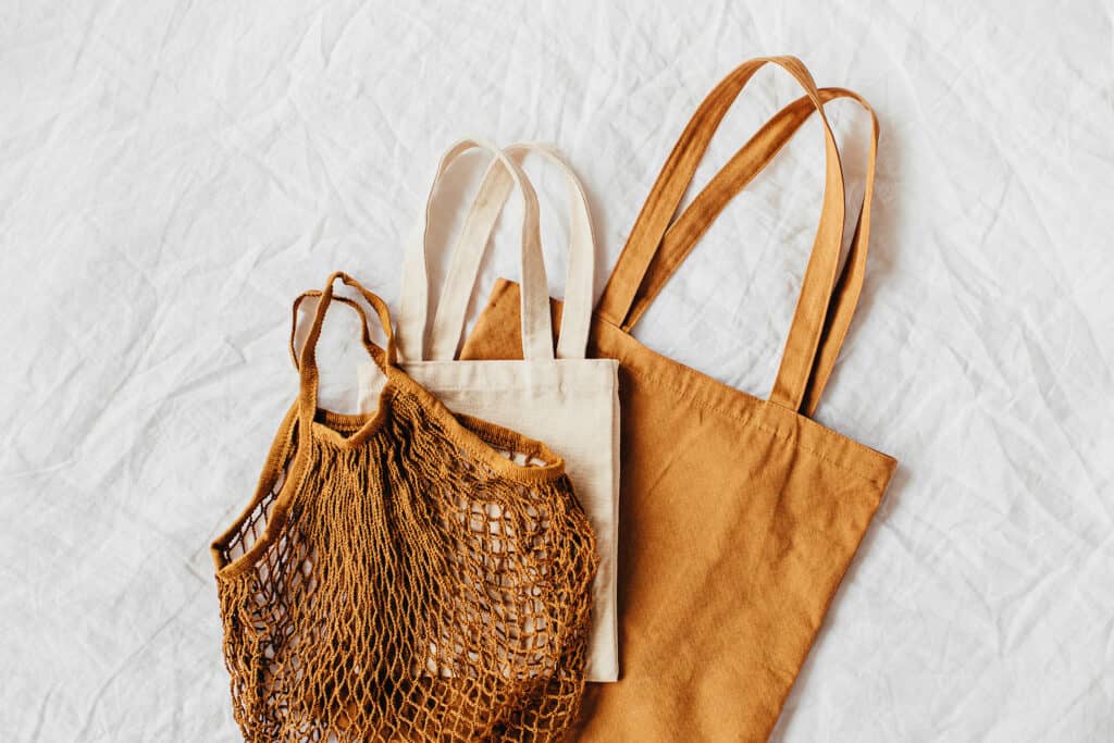 reduce plastic waste with reusable bags