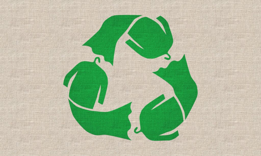 Recycling clothes and shoes
