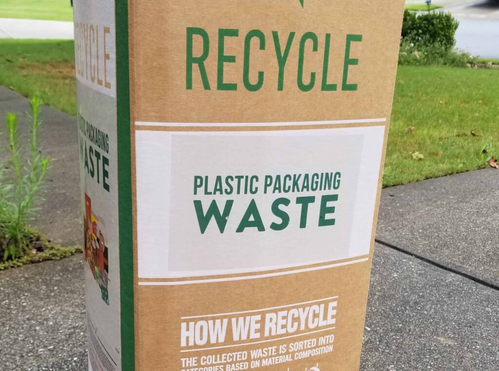 TerraCycle plastic packaging recycling box
